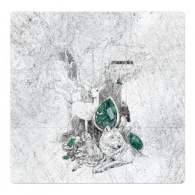 Магнитный плакат 3Х3 с принтом Драгоценная Сибирь в Новосибирске, Полимерный материал с магнитным слоем | 9 деталей размером 9*9 см | Тематика изображения на принте: алтай | волк | дикая природа | дикие животные | драгоценные камни | животные | лес | олень | природа | россия | сибирь | сибирь горит