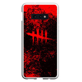 Чехол для Samsung S10E с принтом DEAD BY DAYLIGHT в Новосибирске, Силикон | Область печати: задняя сторона чехла, без боковых панелей | Тематика изображения на принте: dbd | dead by daylight | survival horror | дбд | мертвы к рассвету