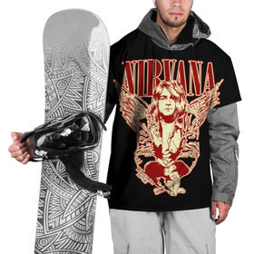 Накидка на куртку 3D с принтом Nirvana в Новосибирске, 100% полиэстер |  | bleach | blew | cobain | dave | geffen | hormoaning | in utero | incesticide | krist | kurt | nevermind | nirvana | novoselic | rock | vevo | геффен | курт кобейн | нирвана | рок