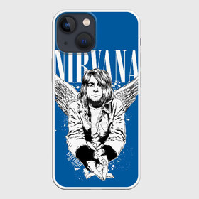 Чехол для iPhone 13 mini с принтом Nirvana в Новосибирске,  |  | bleach | blew | cobain | dave | geffen | hormoaning | in utero | incesticide | krist | kurt | nevermind | nirvana | novoselic | rock | vevo | геффен | курт кобейн | нирвана | рок