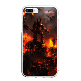 Чехол для iPhone 7Plus/8 Plus матовый с принтом WARHAMMER 40K в Новосибирске, Силикон | Область печати: задняя сторона чехла, без боковых панелей | abaddon | armada | battlefleet gothic | black legion | warhammer 40k | абаддон | чёрный легион