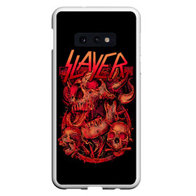 Чехол для Samsung S10E с принтом SLAYER (15) в Новосибирске, Силикон | Область печати: задняя сторона чехла, без боковых панелей | metal | music | rock | slayer | метал | музыка | рок