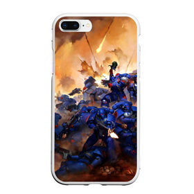 Чехол для iPhone 7Plus/8 Plus матовый с принтом WARHAMMER 40K в Новосибирске, Силикон | Область печати: задняя сторона чехла, без боковых панелей | abaddon | armada | battlefleet gothic | black legion | warhammer 40k | абаддон | чёрный легион