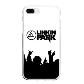 Чехол для iPhone 7Plus/8 Plus матовый с принтом LINKIN PARK ЛИНКИН ПАРК в Новосибирске, Силикон | Область печати: задняя сторона чехла, без боковых панелей | chester bennington | linkin park | mike shinoda | линкин парк