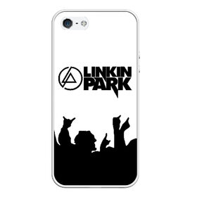 Чехол для iPhone 5/5S матовый с принтом LINKIN PARK ЛИНКИН ПАРК в Новосибирске, Силикон | Область печати: задняя сторона чехла, без боковых панелей | chester bennington | linkin park | mike shinoda | линкин парк