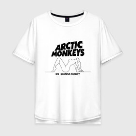 Мужская футболка хлопок Oversize с принтом AM в Новосибирске, 100% хлопок | свободный крой, круглый ворот, “спинка” длиннее передней части | alex turner | arctic monkeys | алекс тёрнер | арктик монкейс | арктические обезьяны