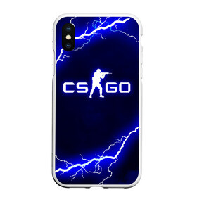 Чехол для iPhone XS Max матовый с принтом CS GO LIGHTNING STYLE в Новосибирске, Силикон | Область печати: задняя сторона чехла, без боковых панелей | astralis | awp | counter strike | cs go | cs go global offensive | faze clan | hyper beast | team liquid | thunder | астралис | молнии | тим ликвид | фейз клан | хайпер бист | шторм