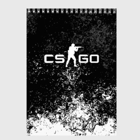 Скетчбук с принтом CS GO DIRTY STYLE в Новосибирске, 100% бумага
 | 48 листов, плотность листов — 100 г/м2, плотность картонной обложки — 250 г/м2. Листы скреплены сверху удобной пружинной спиралью | Тематика изображения на принте: astralis | awp | counter strike | cs go | cs go global offensive | faze clan | hyper beast | team liquid | астралис | тим ликвид | фейз клан | хайпер бист