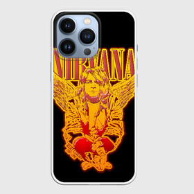 Чехол для iPhone 13 Pro с принтом Nirvana в Новосибирске,  |  | Тематика изображения на принте: bleach | blew | cobain | dave | geffen | hormoaning | in utero | incesticide | krist | kurt | nevermind | nirvana | novoselic | rock | vevo | геффен | курт кобейн | нирвана | рок