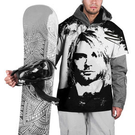 Накидка на куртку 3D с принтом Kurt Cobain в Новосибирске, 100% полиэстер |  | bleach | blew | cobain | dave | geffen | hormoaning | in utero | incesticide | krist | kurt | nevermind | nirvana | novoselic | rock | vevo | геффен | курт кобейн | нирвана | рок