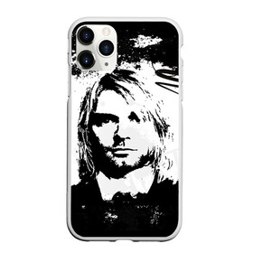 Чехол для iPhone 11 Pro Max матовый с принтом Kurt Cobain в Новосибирске, Силикон |  | bleach | blew | cobain | dave | geffen | hormoaning | in utero | incesticide | krist | kurt | nevermind | nirvana | novoselic | rock | vevo | геффен | курт кобейн | нирвана | рок