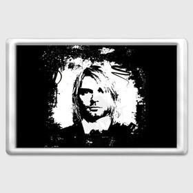 Магнит 45*70 с принтом Kurt Cobain в Новосибирске, Пластик | Размер: 78*52 мм; Размер печати: 70*45 | Тематика изображения на принте: bleach | blew | cobain | dave | geffen | hormoaning | in utero | incesticide | krist | kurt | nevermind | nirvana | novoselic | rock | vevo | геффен | курт кобейн | нирвана | рок