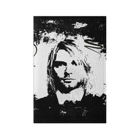 Обложка для паспорта матовая кожа с принтом Kurt Cobain в Новосибирске, натуральная матовая кожа | размер 19,3 х 13,7 см; прозрачные пластиковые крепления | bleach | blew | cobain | dave | geffen | hormoaning | in utero | incesticide | krist | kurt | nevermind | nirvana | novoselic | rock | vevo | геффен | курт кобейн | нирвана | рок