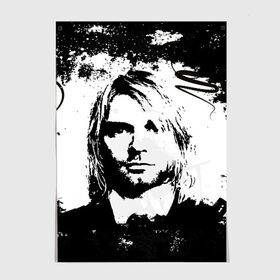 Постер с принтом Kurt Cobain в Новосибирске, 100% бумага
 | бумага, плотность 150 мг. Матовая, но за счет высокого коэффициента гладкости имеет небольшой блеск и дает на свету блики, но в отличии от глянцевой бумаги не покрыта лаком | bleach | blew | cobain | dave | geffen | hormoaning | in utero | incesticide | krist | kurt | nevermind | nirvana | novoselic | rock | vevo | геффен | курт кобейн | нирвана | рок