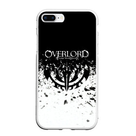 Чехол для iPhone 7Plus/8 Plus матовый с принтом Overlord в Новосибирске, Силикон | Область печати: задняя сторона чехла, без боковых панелей | overlord | аниме | гранж | лого | логотип | оверлорд | сериал | текстура