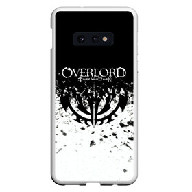 Чехол для Samsung S10E с принтом Overlord в Новосибирске, Силикон | Область печати: задняя сторона чехла, без боковых панелей | overlord | аниме | гранж | лого | логотип | оверлорд | сериал | текстура