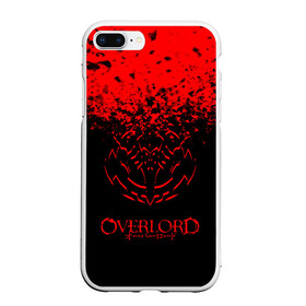 Чехол для iPhone 7Plus/8 Plus матовый с принтом Overlord в Новосибирске, Силикон | Область печати: задняя сторона чехла, без боковых панелей | overlord | аниме | гранж | лого | логотип | оверлорд | сериал | текстура