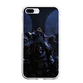 Чехол для iPhone 7Plus/8 Plus матовый с принтом WARHAMMER 40K в Новосибирске, Силикон | Область печати: задняя сторона чехла, без боковых панелей | abaddon | armada | battlefleet gothic | black legion | warhammer 40k | абаддон | чёрный легион