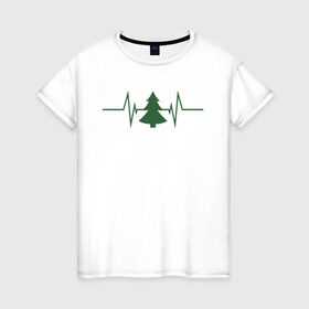 Женская футболка хлопок с принтом Жизнь дерева в Новосибирске, 100% хлопок | прямой крой, круглый вырез горловины, длина до линии бедер, слегка спущенное плечо | Тематика изображения на принте: лес | пожары в сибири | посади дерево | сибирь | сибирь горит | спасите сибирь | тайга
