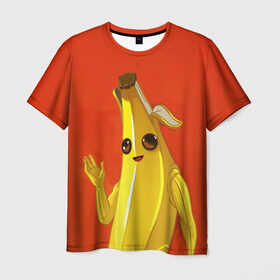 Мужская футболка 3D с принтом Banana в Новосибирске, 100% полиэфир | прямой крой, круглый вырез горловины, длина до линии бедер | epic | fortnite | банан | фортнайт | эпик