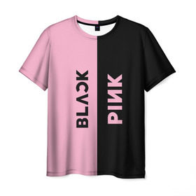 Мужская футболка 3D с принтом BLACKPINK в Новосибирске, 100% полиэфир | прямой крой, круглый вырез горловины, длина до линии бедер | Тематика изображения на принте: black | blackpink | bts | jennie | jisoo | k pop | kim | lalisa | lisa | manoban | park | pink | rose | young | бтс | дженни | джису | ён | ким | лалиса | лиса | манобан | пак | розэ | че