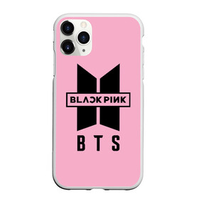 Чехол для iPhone 11 Pro Max матовый с принтом BTS and BLACKPINK в Новосибирске, Силикон |  | bangtan boys | black | blackpink | bt21 | bts | k pop | pink | rose | блек пинк | блекпинк | блэк пинк | блэкпинк | бтс