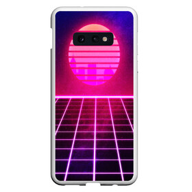 Чехол для Samsung S10E с принтом DISCO SUNRISE в Новосибирске, Силикон | Область печати: задняя сторона чехла, без боковых панелей | bright | colorful | cool | disco | music | music lover | retro | speaker | tape recorder | technique | vintage | винтаж | динамик | диско | магнитофон | меломан | музыка | неон | разноцветный | ретро | техника