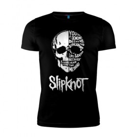 Мужская футболка премиум с принтом Slipknot в Новосибирске, 92% хлопок, 8% лайкра | приталенный силуэт, круглый вырез ворота, длина до линии бедра, короткий рукав | slipknot | we are not your kind | альтернативный метал | грув метал | метал | музыка | ню метал | слипнот