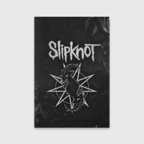 Обложка для паспорта матовая кожа с принтом Slipknot в Новосибирске, натуральная матовая кожа | размер 19,3 х 13,7 см; прозрачные пластиковые крепления | Тематика изображения на принте: slipknot | we are not your kind | альтернативный метал | грув метал | метал | музыка | ню метал | слипнот