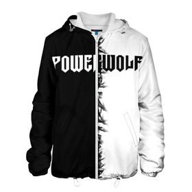 Мужская куртка 3D с принтом Powerwolf в Новосибирске, ткань верха — 100% полиэстер, подклад — флис | прямой крой, подол и капюшон оформлены резинкой с фиксаторами, два кармана без застежек по бокам, один большой потайной карман на груди. Карман на груди застегивается на липучку | 