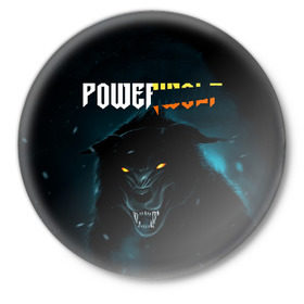Значок с принтом Powerwolf в Новосибирске,  металл | круглая форма, металлическая застежка в виде булавки | Тематика изображения на принте: metal | powerwolf | пауэр метал | хэви метал