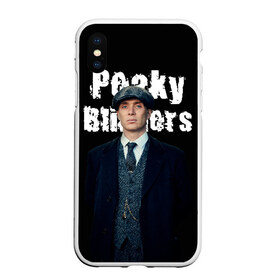 Чехол для iPhone XS Max матовый с принтом Peaky Blinders в Новосибирске, Силикон | Область печати: задняя сторона чехла, без боковых панелей | peaky blinders | острые козырьки | сериал