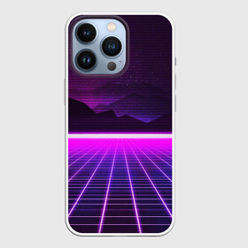 Чехол для iPhone 13 Pro с принтом 90 YEARS sunrise в Новосибирске,  |  | bright | colorful | cool | disco | music | music lover | retro | speaker | tape recorder | technique | vintage | винтаж | динамик | диско | магнитофон | меломан | музыка | неон | разноцветный | ретро | техника