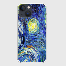 Чехол для iPhone 13 mini с принтом ИМПРЕССИОНИЗМ ВАНГОГ в Новосибирске,  |  | art | impressionism | night | painting | planets | sky | stars | style | van gogh | waves | ван гог | вихрь | волны | живопись | звезды | импрессионизм | искусство | краски | небо | ночь | рисунок | стиль