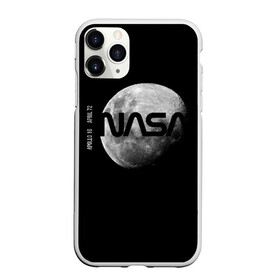 Чехол для iPhone 11 Pro матовый с принтом Nasa Apollo 16 в Новосибирске, Силикон |  | apollo 16 | apolo 16 | nasa | аполлон 16 | аполон 16 | наса | насса