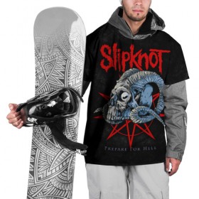 Накидка на куртку 3D с принтом Slipknot в Новосибирске, 100% полиэстер |  | slipknot | we are not your kind | альтернативный метал | грув метал | метал | музыка | ню метал | слипнот