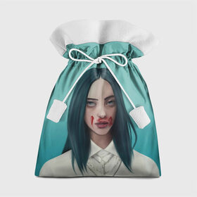 Подарочный 3D мешок с принтом Blood в Новосибирске, 100% полиэстер | Размер: 29*39 см | bad guy | billie eilish | билли айлиш | эйлиш