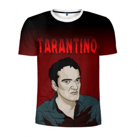 Мужская футболка 3D спортивная с принтом Tarantino в Новосибирске, 100% полиэстер с улучшенными характеристиками | приталенный силуэт, круглая горловина, широкие плечи, сужается к линии бедра | quentin tarantino | квентин тарантино