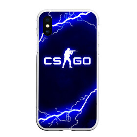 Чехол для iPhone XS Max матовый с принтом CS GO LIGHTNING STYLE в Новосибирске, Силикон | Область печати: задняя сторона чехла, без боковых панелей | astralis | awp | counter strike | cs go | cs go global offensive | faze clan | hyper beast | team liquid | thunder | астралис | молнии | тим ликвид | фейз клан | хайпер бист | шторм