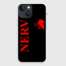 Чехол для iPhone 13 mini с принтом Nerv red в Новосибирске,  |  | angel | eva | evangelion | neon genesis evangelion | nerv | аска лэнгли сорью | ева | евангелион | мисато кацураги | рей аянами | синдзи