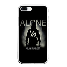 Чехол для iPhone 7Plus/8 Plus матовый с принтом Alan Walker в Новосибирске, Силикон | Область печати: задняя сторона чехла, без боковых панелей | alan | alone | darkside | different | dj | faded | house | k 391 | live | music | olav | remix | techno | walker | walkers | walkzz | world | алан | диджей | техно | уокер