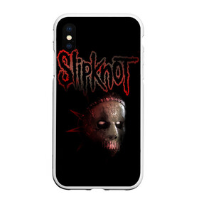 Чехол для iPhone XS Max матовый с принтом Slipknot Jay в Новосибирске, Силикон | Область печати: задняя сторона чехла, без боковых панелей | Тематика изображения на принте: band | creepy | drum | drummer | jay | mask | metal | rock | scary | slipknot | слипкнот