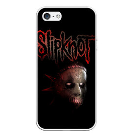 Чехол для iPhone 5/5S матовый с принтом Slipknot Jay в Новосибирске, Силикон | Область печати: задняя сторона чехла, без боковых панелей | Тематика изображения на принте: band | creepy | drum | drummer | jay | mask | metal | rock | scary | slipknot | слипкнот