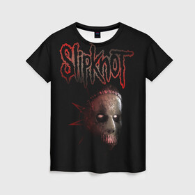 Женская футболка 3D с принтом Slipknot Jay в Новосибирске, 100% полиэфир ( синтетическое хлопкоподобное полотно) | прямой крой, круглый вырез горловины, длина до линии бедер | band | creepy | drum | drummer | jay | mask | metal | rock | scary | slipknot | слипкнот