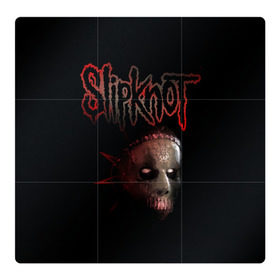 Магнитный плакат 3Х3 с принтом Slipknot Jay в Новосибирске, Полимерный материал с магнитным слоем | 9 деталей размером 9*9 см | band | creepy | drum | drummer | jay | mask | metal | rock | scary | slipknot | слипкнот