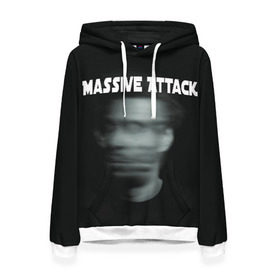 Женская толстовка 3D с принтом Massive Attack в Новосибирске, 100% полиэстер  | двухслойный капюшон со шнурком для регулировки, мягкие манжеты на рукавах и по низу толстовки, спереди карман-кенгуру с мягким внутренним слоем. | грант маршалл | роберт дель ная | трип хоп