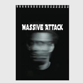 Скетчбук с принтом Massive Attack в Новосибирске, 100% бумага
 | 48 листов, плотность листов — 100 г/м2, плотность картонной обложки — 250 г/м2. Листы скреплены сверху удобной пружинной спиралью | грант маршалл | роберт дель ная | трип хоп