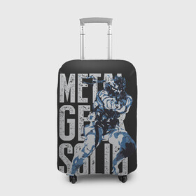 Чехол для чемодана 3D с принтом Metal Gear в Новосибирске, 86% полиэфир, 14% спандекс | двустороннее нанесение принта, прорези для ручек и колес | big boss | gear | hideo kojima | konami | metal | mgs | mgs5 | raiden | snake | solid | большой босс | конами | мгс | металл | райден | снейка | твердый | хидео кодзима | шестерни