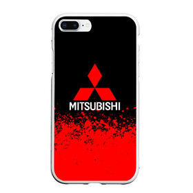 Чехол для iPhone 7Plus/8 Plus матовый с принтом MITSUBISHI в Новосибирске, Силикон | Область печати: задняя сторона чехла, без боковых панелей | mitsubishi | sport | митсубиси | митсубиши | спорт