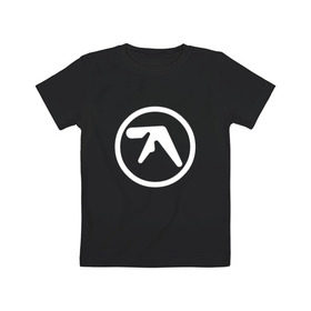 Детская футболка хлопок с принтом Aphex Twin в Новосибирске, 100% хлопок | круглый вырез горловины, полуприлегающий силуэт, длина до линии бедер | intelligent dance music | драм энд бэйс | ричард дэвид джеймс | техно | эйсид | эмбиент